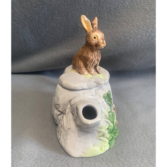 Vintage Rabbit-Themed Ceramic Teapot From 1992 By C.S.B. LTD - Picture 7 of 13